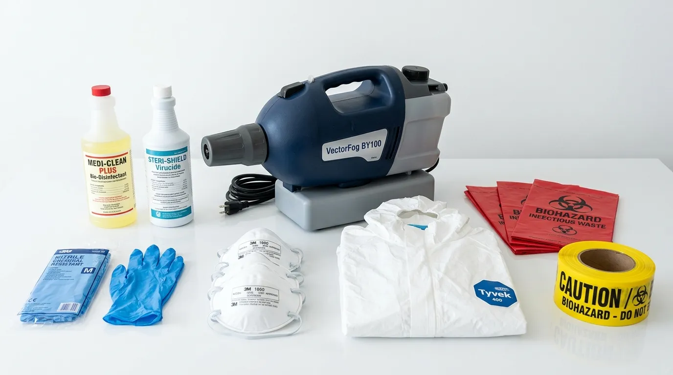 Professional biohazard remediation crew working in Mahopac