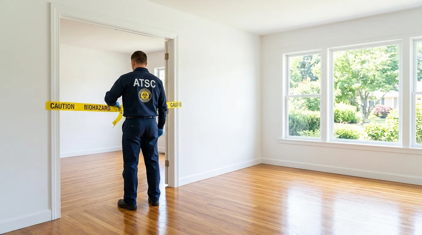 Certified biohazard cleanup crew performing Decomposition Cleanup in Mahopac